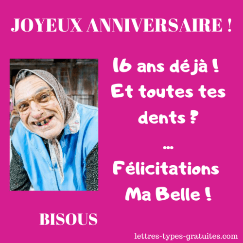 Textes Anniversaire 16 Ans Message Joyeux Anniversaire 16 Ans Fille Garcon