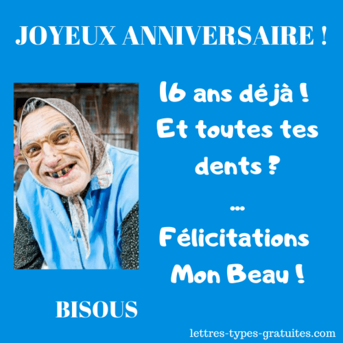 Textes Anniversaire 16 Ans Message Joyeux Anniversaire 16 Ans Fille Garcon