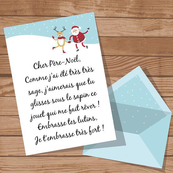 Modele De Message Au Pere Noel Original Lettre Petit Papa Noel Originale