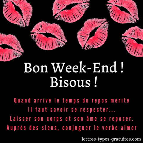 Souhaiter bon week end - Beau message et Belles images bon weekend