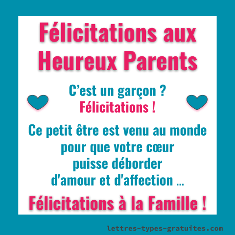 Texte naissance original - félicitations naissance bébé fille ou garçon