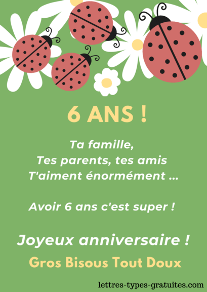 Textes Pour L Anniversaire De 6 Ans D Un Enfant Joyeux Anniversaire 6 Ans