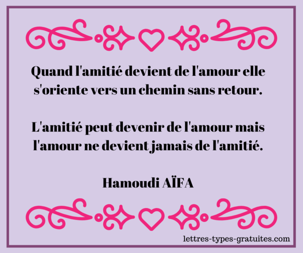 Amouret Amitie Lettre Je T Aime A Un Ami Poeme Amour Amie Citations