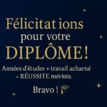 Félicitations Diplôme Messages Bac, Brevet, Permis, Concours Gratuits