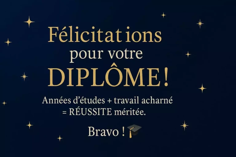 Félicitations Diplôme Messages Bac, Brevet, Permis, Concours Gratuits