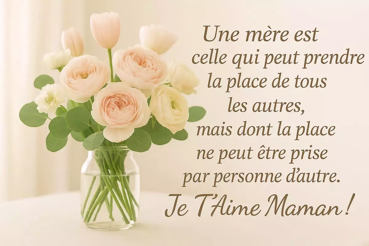 Joyeux anniversaire maman citation carte message touchant