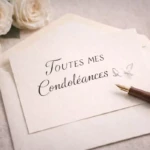 Message condoléances sincères ami amie carte lettre sympathie