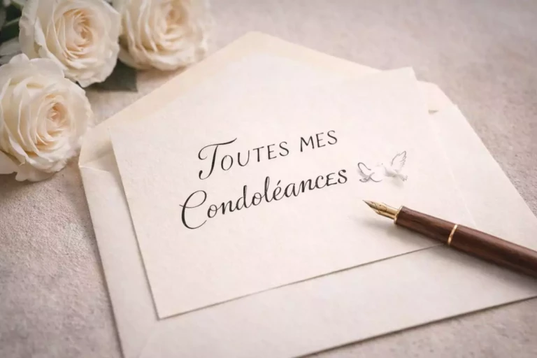 Message condoléances sincères ami amie carte lettre sympathie