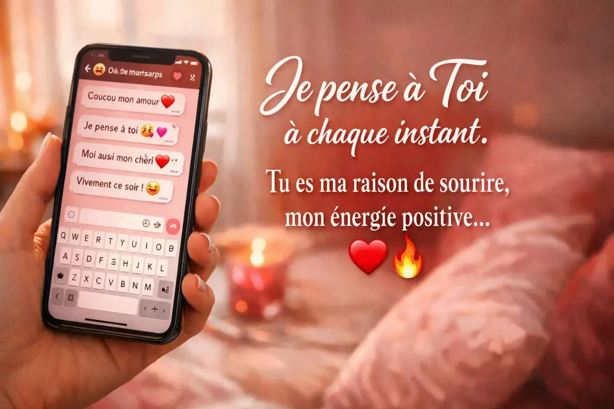 SMS amour messages je t'aime smartphone WhatsApp