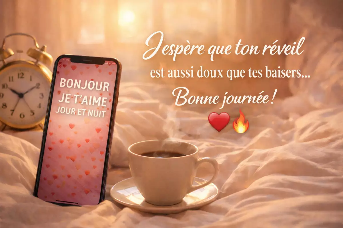 SMS bonjour mon amour message romantique matin