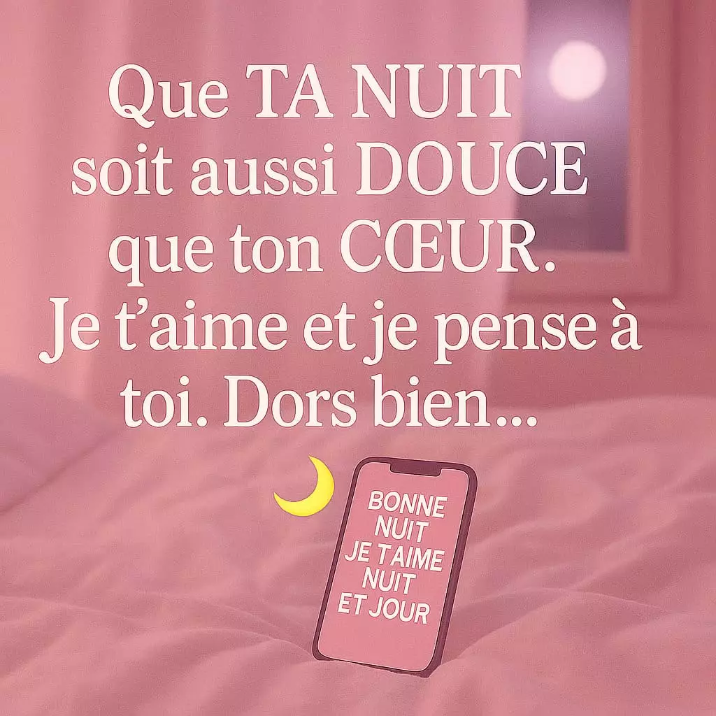 SMS bonne nuit mon amour message romantique soir soirée