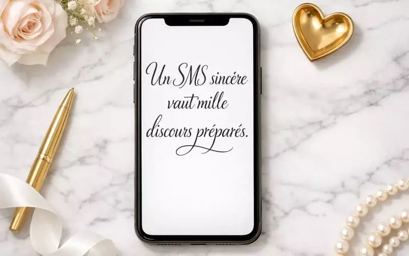 Exemple de SMS de félicitations pour un mariage sur smartphone Exemple de SMS de félicitations pour un mariage sur smartphone