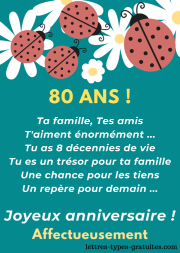 texte anniversaire pour 80 ans Texte Anniversaire 80 Ans Homme Femme Humour Chanson Poeme Carte texte anniversaire pour 80 ans