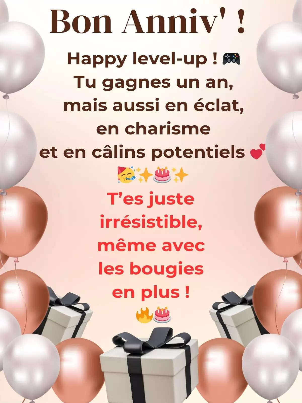 Carte anniversaire originale pour exprimer amour et amitié avec tendresse