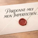 Enveloppe de lettre de pardon prête à être envoyée pour présenter ses excuses