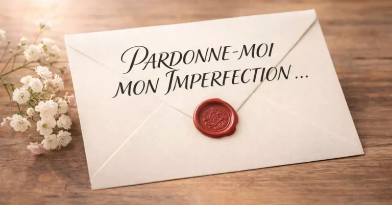Enveloppe de lettre de pardon prête à être envoyée pour présenter ses excuses