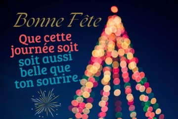 Image pour souhaiter une bonne fête avec un message touchant.