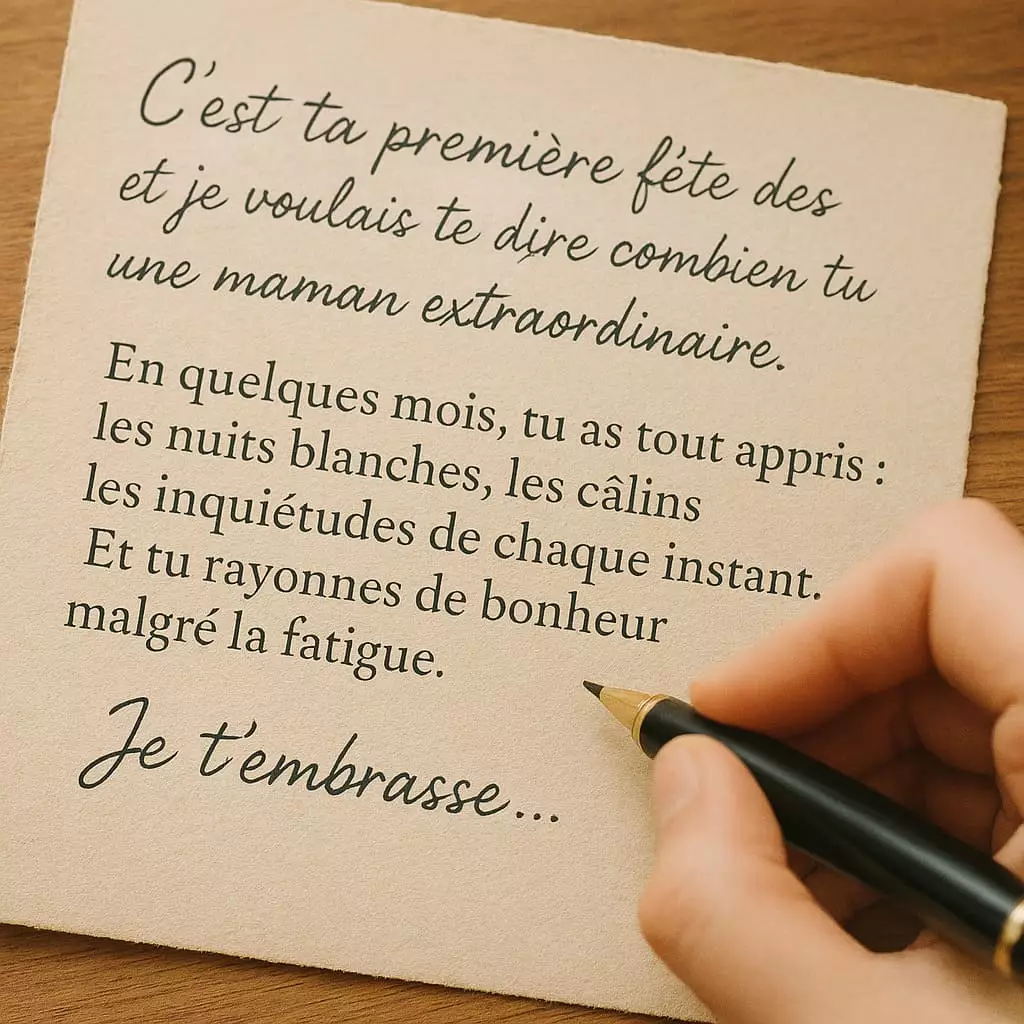 Première Fête des Mères Nouveau-né pour jeune maman