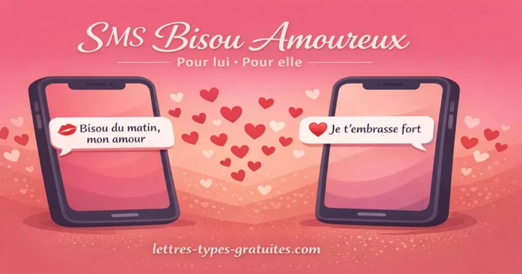 SMS bisou amoureux tendre pour lui ou pour elle – message romantique