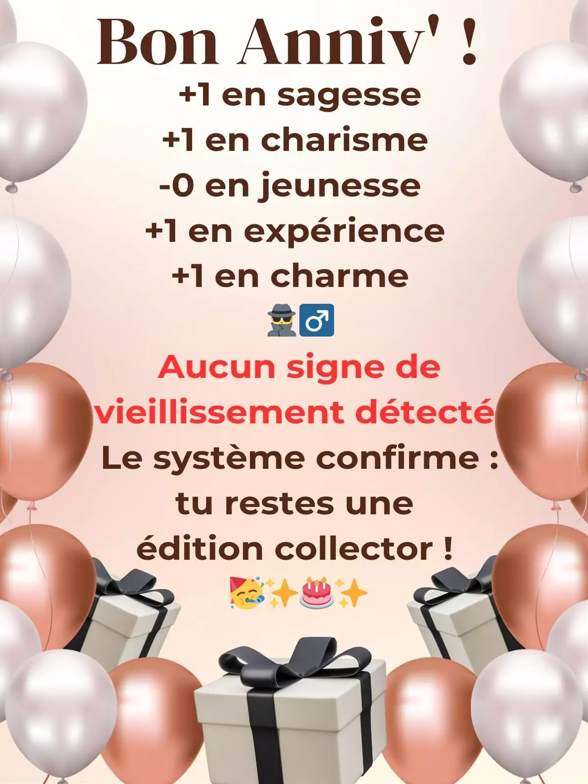 Texte anniversaire drôle avec humour original et décalé pour faire rire