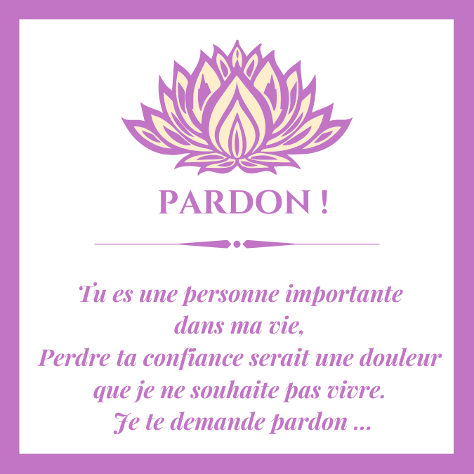 Image pour demander pardon et présenter ses excuses après une dispute