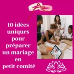 Décoration de table pour un mariage en petit comité