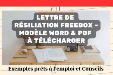 Lettre de résiliation Freebox – Modèle Word & PDF à télécharger