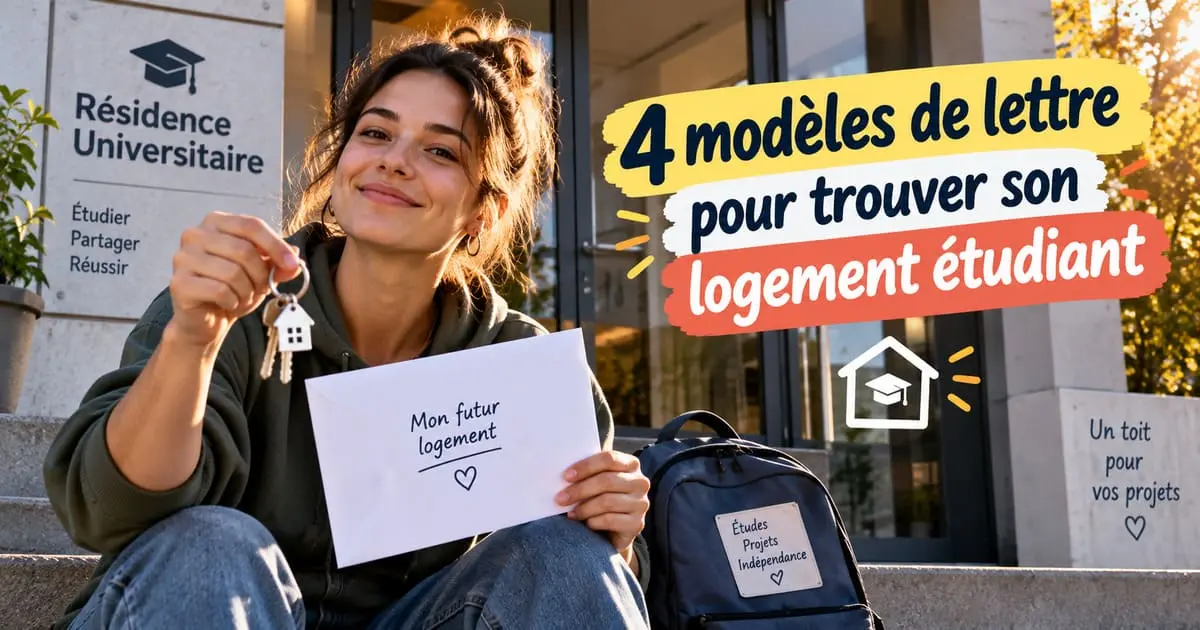 Lettre de Logement Étudiant : 4 Modèles pour CROUS, Privé, Colocation et Bail Mobilité (2026)