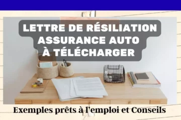 Modèle de lettre de résiliation assurance auto à télécharger en Word et PDF