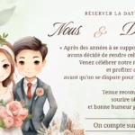 Invitation de mariage originale avec texte humoristique pour surprendre vos invités