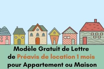 Modèle gratuit de lettre de préavis de location 1 mois pour appartement – mutation professionnelle, zone tendue, raisons de santé