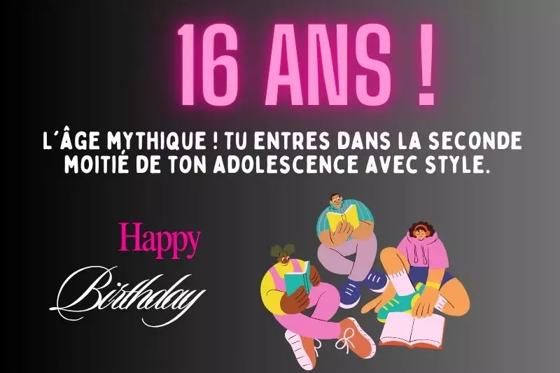 Anniversaire 16 ans lycée sweet sixteen liberté scooter autonomie adolescent