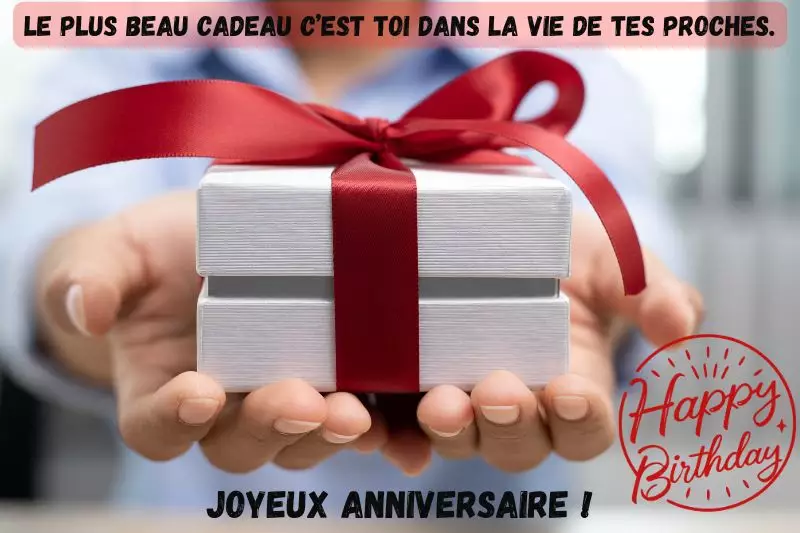 Cadeau anniversaire ami boîte surprise idée originale présent emballage