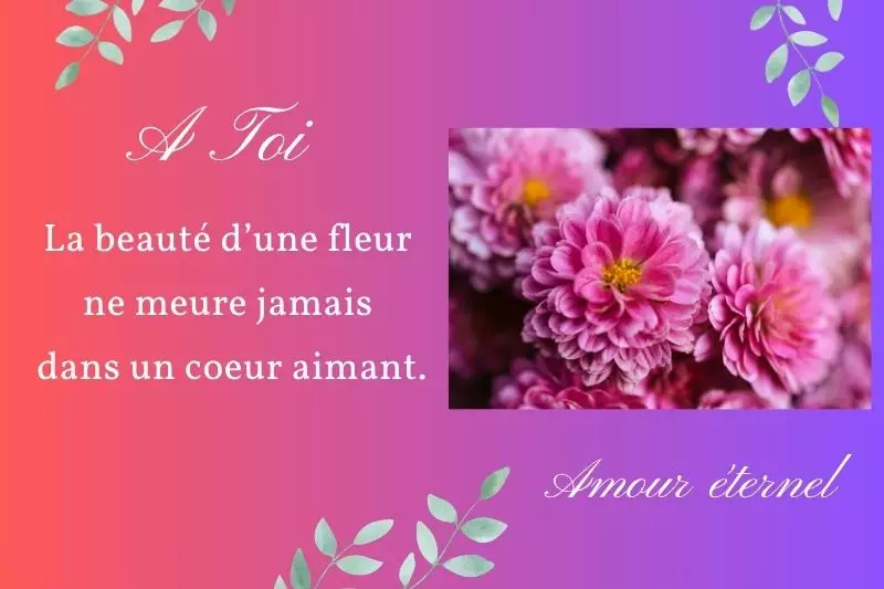 Bouquet chrysanthèmes Toussaint avec carte message condoléances fleurs avec un poème émouvant