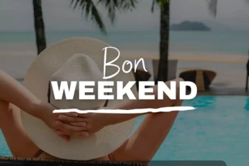Souhait de bon weekend avec un message marrant
