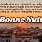 Souhaiter une bonne nuit avec une belle citation positive