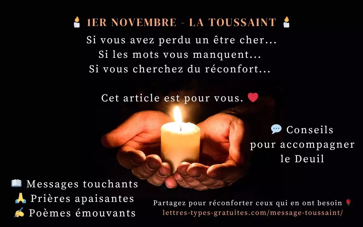 Les plus textes de la toussaint avec une belle carte pour rendre hommage aux défunts