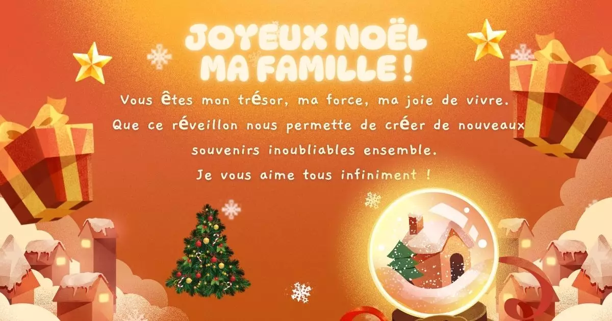 Famille heureuse réunie autour du sapin de Noël avec cadeaux et décorations festives