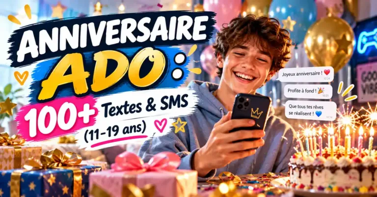 Messages d&rsquo;Anniversaire pour Ado (11 à 19 ans) : 100+ Textes Originaux, SMS Courts, Humour et Cartes pour Fille et Garçon