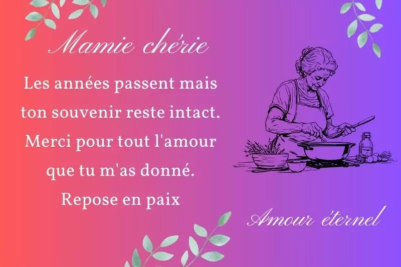 Message Toussaint grand-mère décédée mamie souvenir émouvant