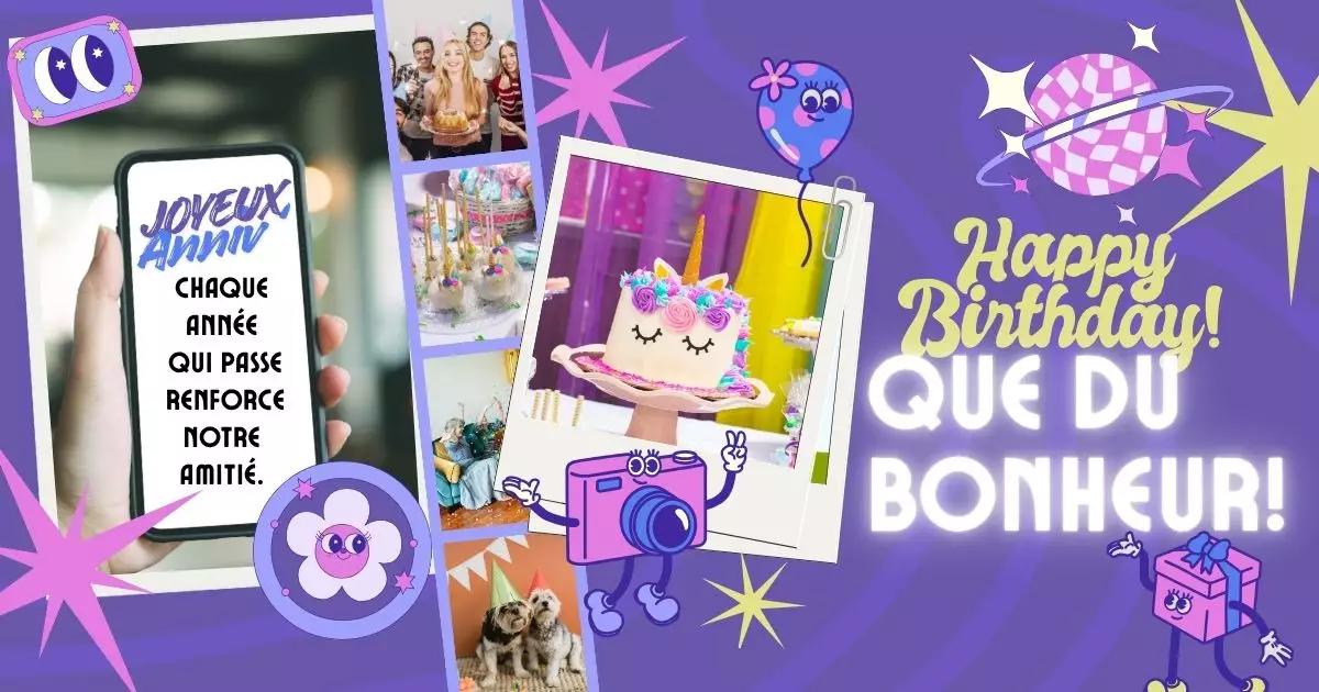 Messages joyeux anniversaire ami amie SMS textes touchants drôles originaux