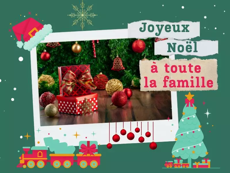 Grande famille multigénérationnelle réunie autour de la table de Noël