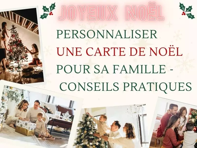 Personnaliser une carte de Noël à envoyer à sa famille par mail ou sur les réseaux sociaux