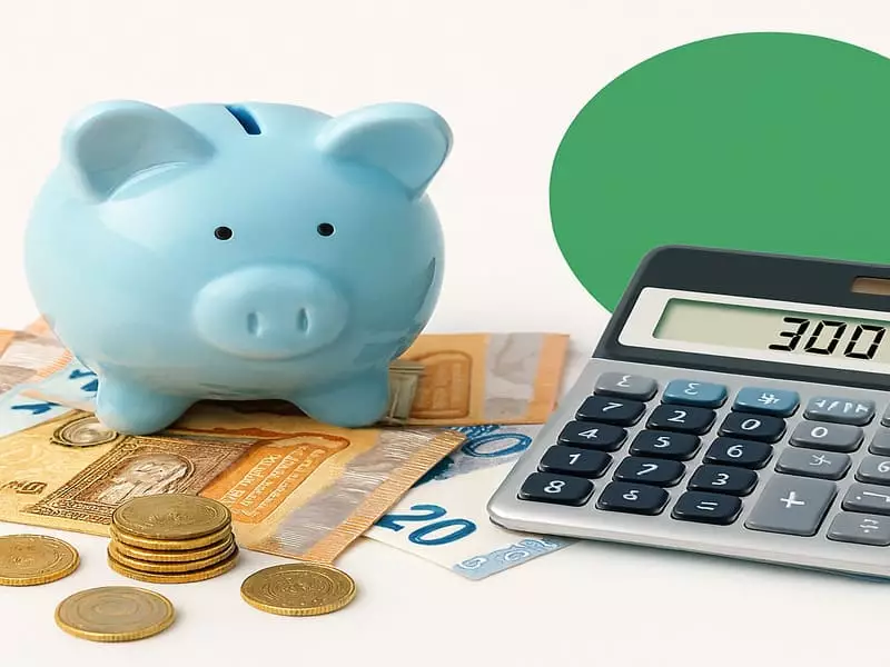 Tirelire avec billets d'euros symbolisant économies 300€ en changeant d'assurance