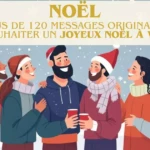 Groupe d'amis heureux célébrant Noël ensemble autour d'un verre pour se souhaiter un joyeux Noël avec amitié.