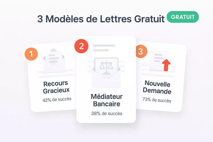 Illustration 3 modèles de lettres de recours prêt immobilier prêts à l'emploi