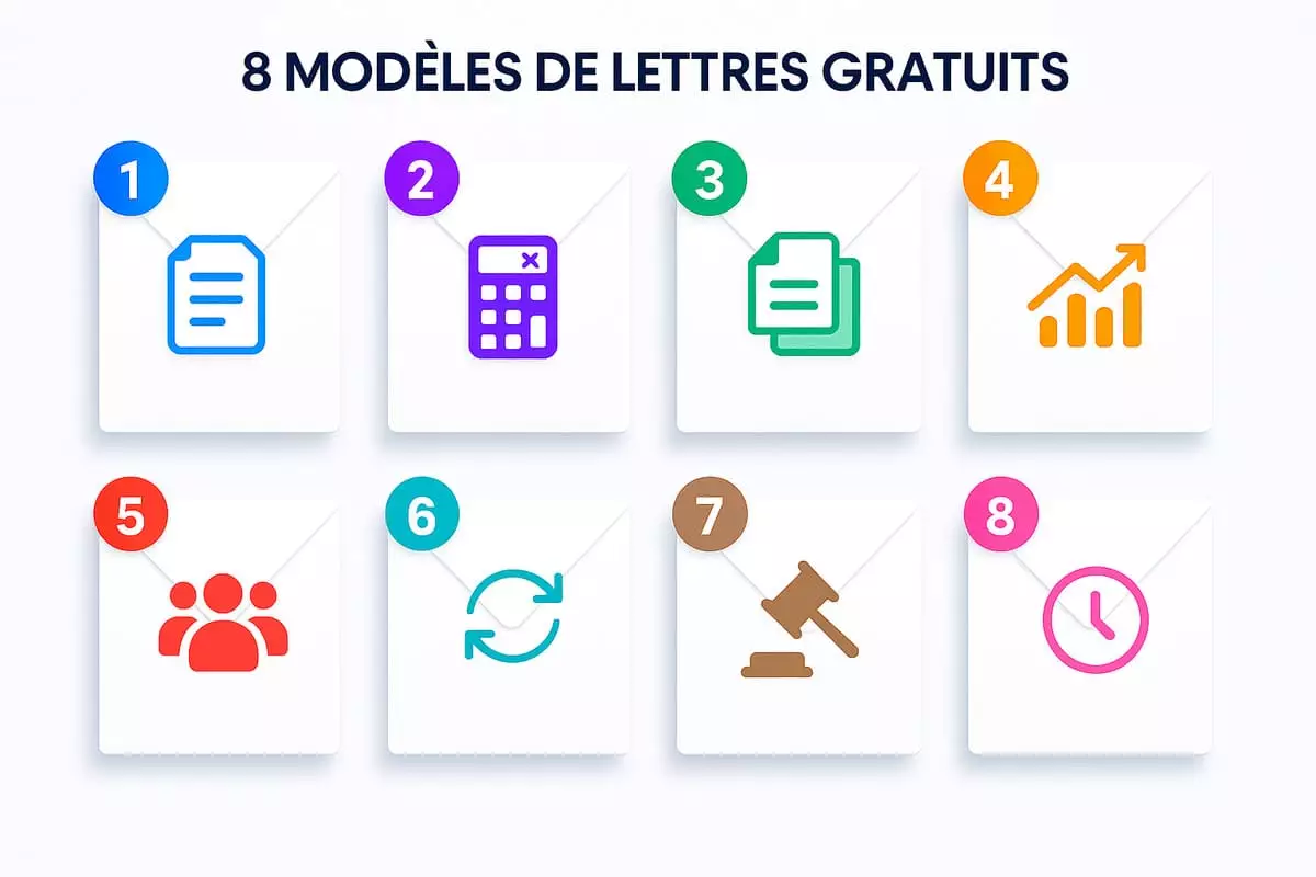 Collection de 8 modèles de lettres de recours CAF pour RSA et Prime d'Activité