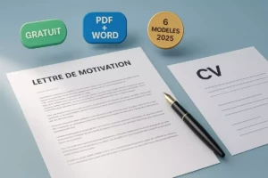 Lettre de Motivation PDF à Télécharger Gratuite 2026 - Modèle gratuit