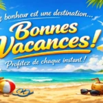 Souhaiter de bonnes vacances avec un message original et une image originale