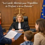Parent présentant sa demande de garde alternée devant le juge aux affaires familiales Parent présentant sa demande de garde alternée devant le juge aux affaires familiales